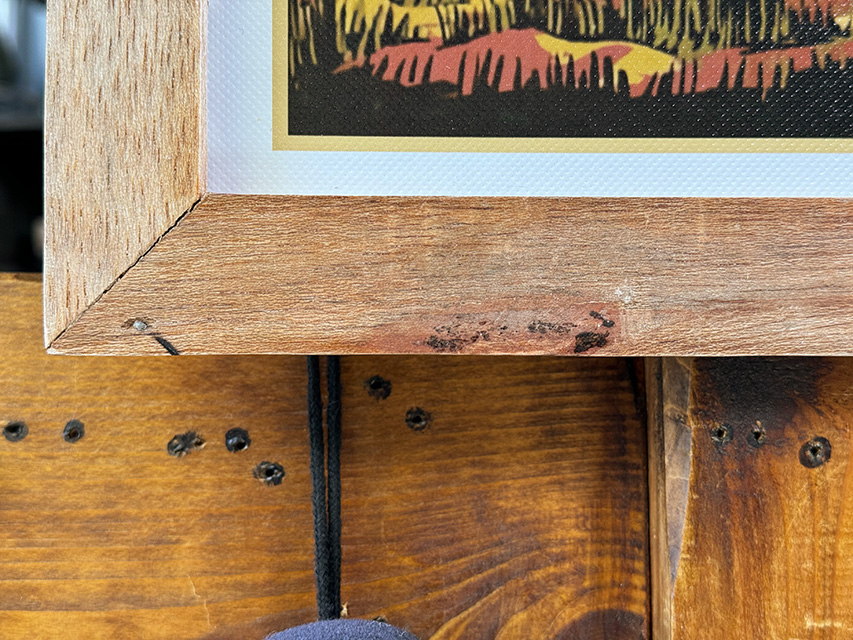 ハワイアン　ヴィンテージアート　ウッドフレーム　（観光名所の案内看板） ■ アメリカン雑貨 アメリカ雑貨 |  | 07