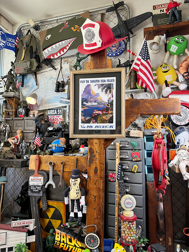 ハワイアン　ヴィンテージポスター　ウッドフレーム　（パンナム/FLY TO SOUTH SEA ISLES） ■ アメリカン雑貨 アメリカ雑貨 |  | 02