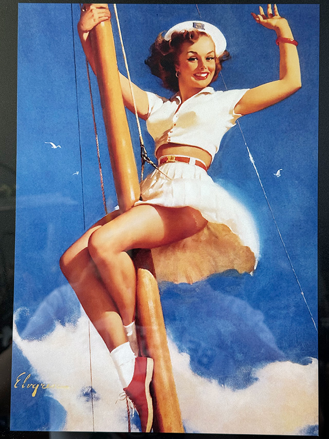 ピンナップガール　ヴィンテージポスター　ウッドフレーム　ミリタリー　U.S.ネイビー ■ アメリカン雑貨 アメリカ雑貨 |  | 01