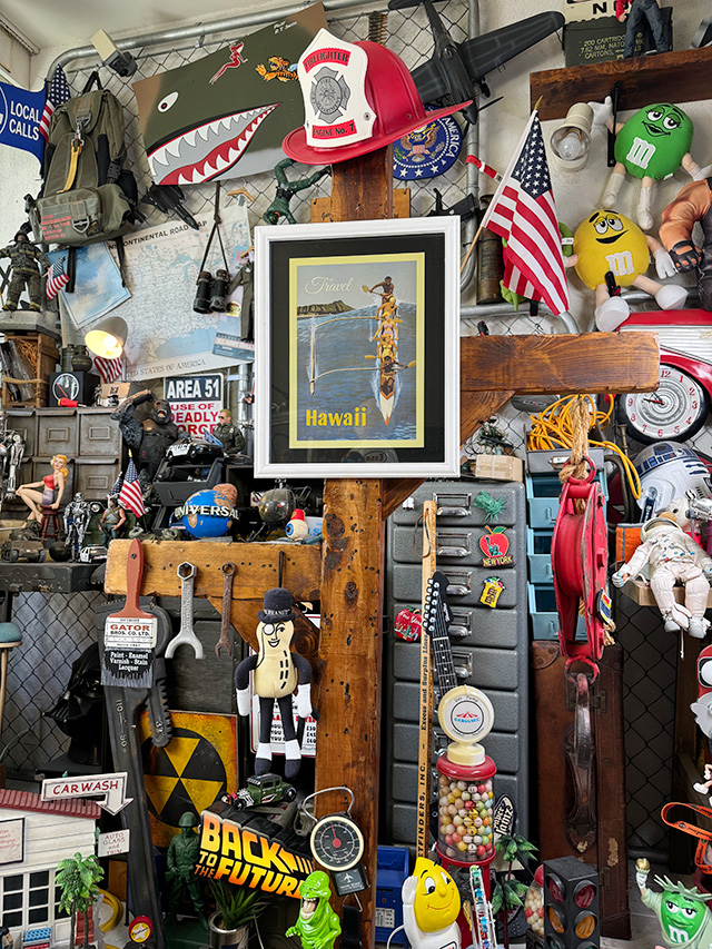 ハワイアン　ヴィンテージポスター　ウッドフレーム　（アウトリガーカヌー） ■ アメリカ雑貨 アメリカン雑貨 |  | 02