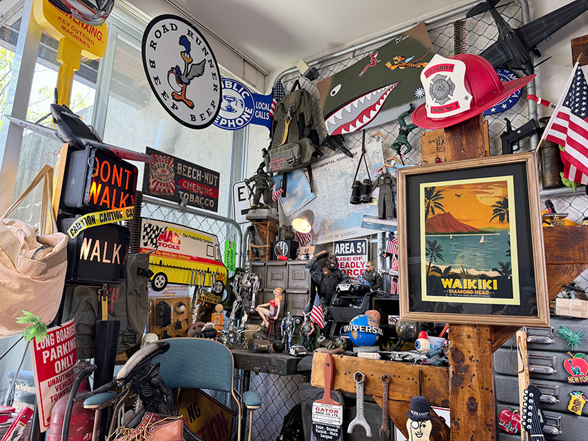 ハワイアン　ヴィンテージポスター　ウッドフレーム　（WAIKIKI-DIAMOND HEAD） ■ アメリカン雑貨 アメリカ雑貨 |  | 04