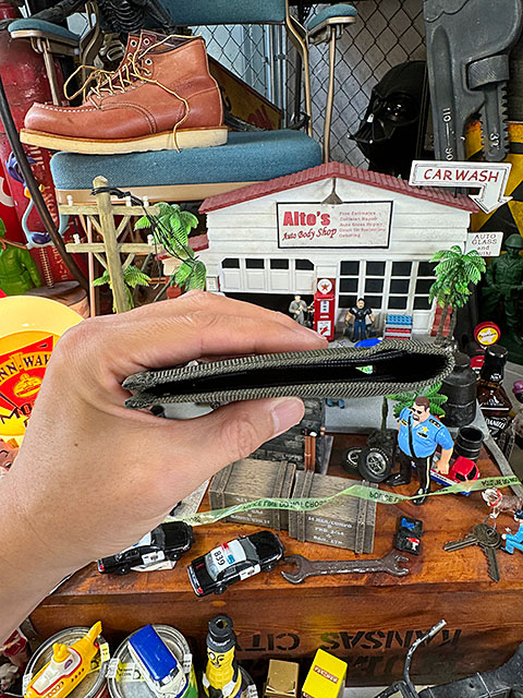 ポストジェネラル　テープウォレット　（オリーブ）　コンパクト　スリム ■ アメリカン雑貨 アメリカ雑貨 |  | 06