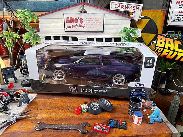 日産　スカイライン　GT-R　BNR34　ウェットティッシュケース　（パープル）　日産公式ライセンスグッズ ■ アメリカン雑貨 アメリカ雑貨 |  | 07