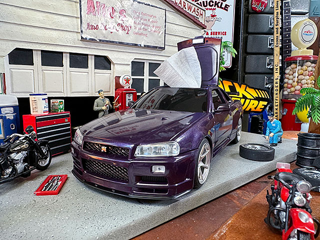 日産　スカイライン　GT-R　BNR34　ウェットティッシュケース　（パープル）　日産公式ライセンスグッズ ■ アメリカン雑貨 アメリカ雑貨 |  | 01