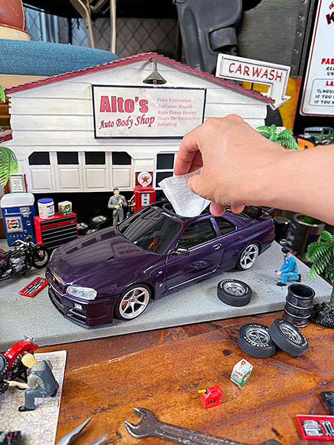 日産　スカイライン　GT-R　BNR34　ウェットティッシュケース　（パープル）　日産公式ライセンスグッズ ■ アメリカン雑貨 アメリカ雑貨 |  | 02