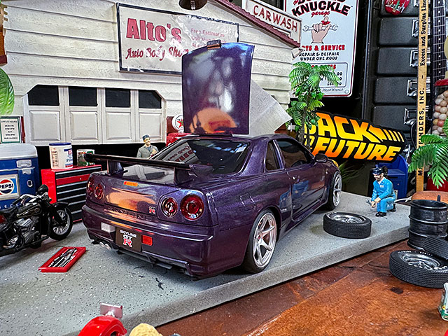 日産　スカイライン　GT-R　BNR34　ウェットティッシュケース　（パープル）　日産公式ライセンスグッズ ■ アメリカン雑貨 アメリカ雑貨 |  | 05