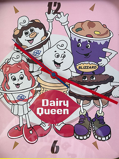 U.S. 80's　アドバタイジング　ヴィンテージ　クロック　（デイリークイーン） ■ アメリカン雑貨 アメリカ雑貨 |  | 01