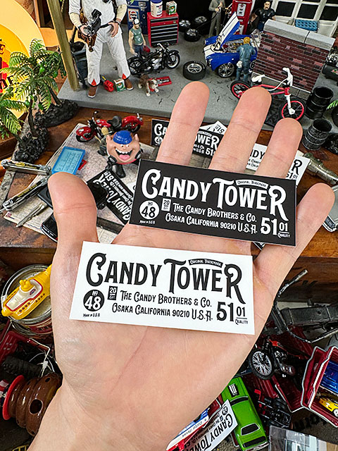 キャンディタワー　オフィシャル　ステッカー　Mサイズ　8.5cm　（2色セット） ■ アメリカン雑貨 アメリカ雑貨 |  | 01