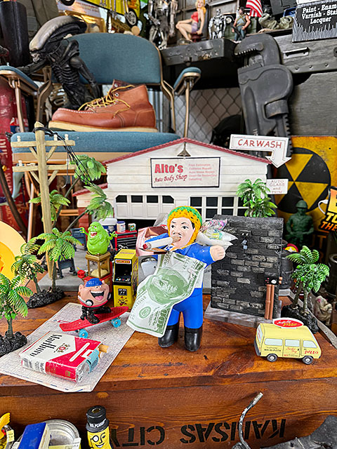 タバコ好きな福の神　願い事が叶う　エケコ人形　（ブルー）　ペルー産　※帽子色はランダムアソートでのお届けです |  | 02