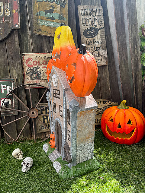 ハロウィン　ホーンテッドマンション　ガーデンオブジェ　高さ76cm　単品 ■ アメリカン雑貨 アメリカ雑貨 |  | 06