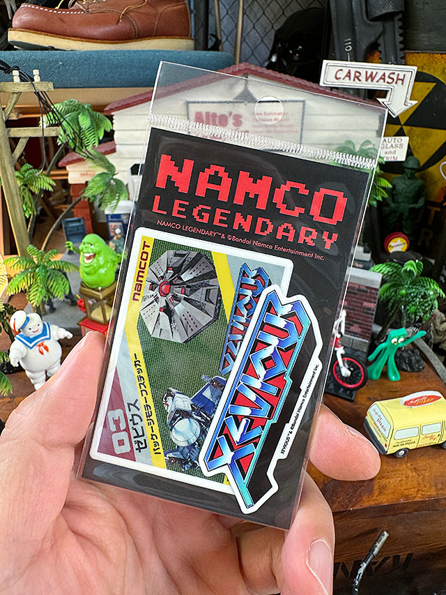 ナムコ　オフィシャル　ステッカー　ゼビウス　（ソフト＆タイトルロゴ）　初代ファミコン ■ アメリカン雑貨 アメリカ雑貨 |  | 01