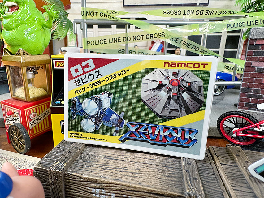 ナムコ　オフィシャル　ステッカー　ゼビウス　（ソフト＆タイトルロゴ）　初代ファミコン ■ アメリカン雑貨 アメリカ雑貨 |  | 03