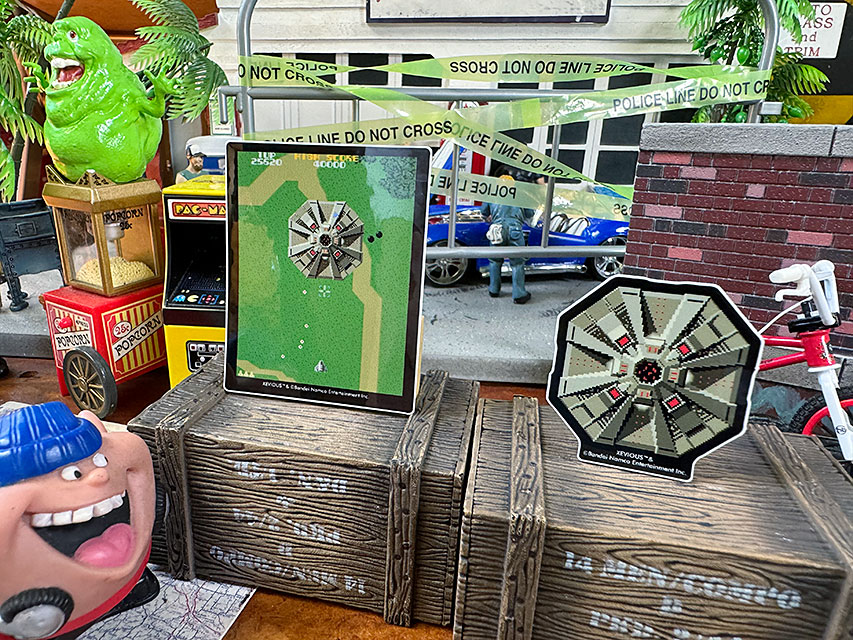 ナムコ　オフィシャル　ステッカー　ゼビウス　（ゲーム画面＆アンドアジェネシス）　初代ファミコン ■ アメリカン雑貨 アメリカ雑貨 |  | 02