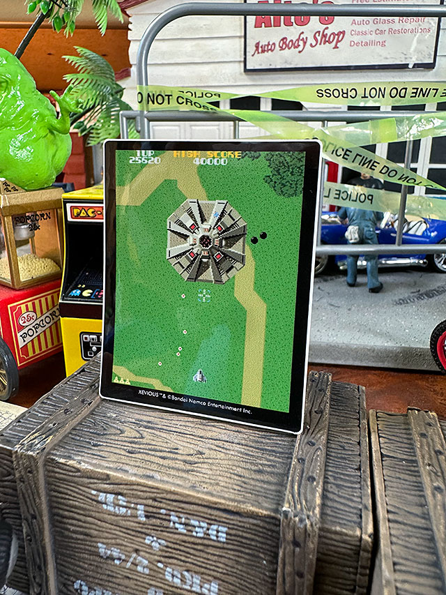 ナムコ　オフィシャル　ステッカー　ゼビウス　（ゲーム画面＆アンドアジェネシス）　初代ファミコン ■ アメリカン雑貨 アメリカ雑貨 |  | 03