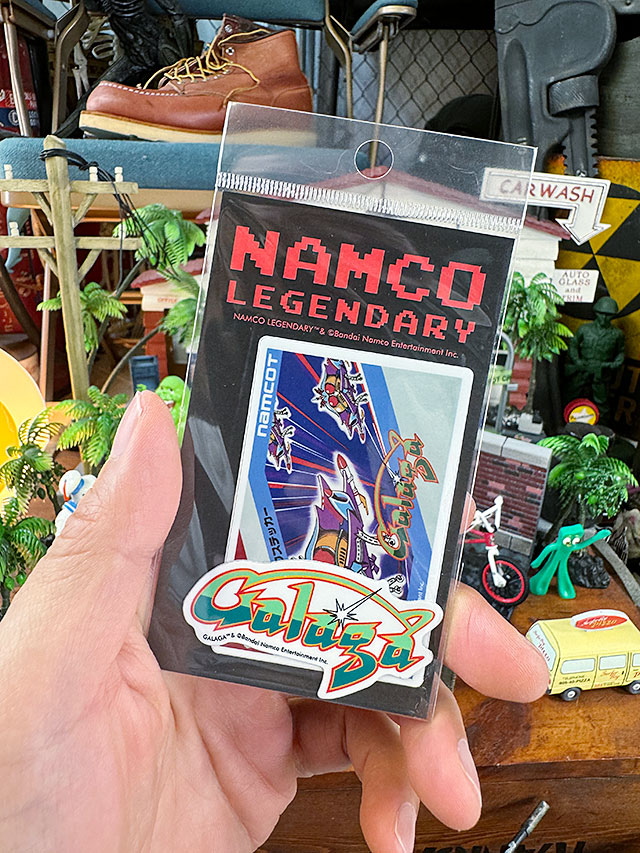 【非売品　新品未使用】限定購入特典　ファミコンゲームタイトルシート　ステッカー ナムコ オフィシャル ステッカー ギャラガ （ソフト＆タイトルロゴ