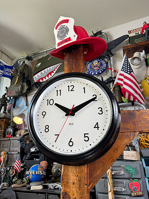 ポストジェネラル　スクールハウス　ウォールクロック　L　（ブラック） ■ アメリカン雑貨 アメリカ雑貨 |  | 07