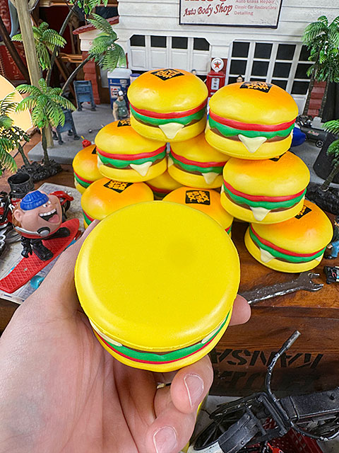 ジャック・イン・ザ・ボックス　ハンバーガー　スクイーズ　単品　ストレスボール ■ アメリカン雑貨 アメリカ雑貨 |  | 04