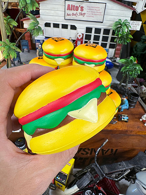 ジャック・イン・ザ・ボックス　ハンバーガー　スクイーズ　単品　ストレスボール ■ アメリカン雑貨 アメリカ雑貨 |  | 05