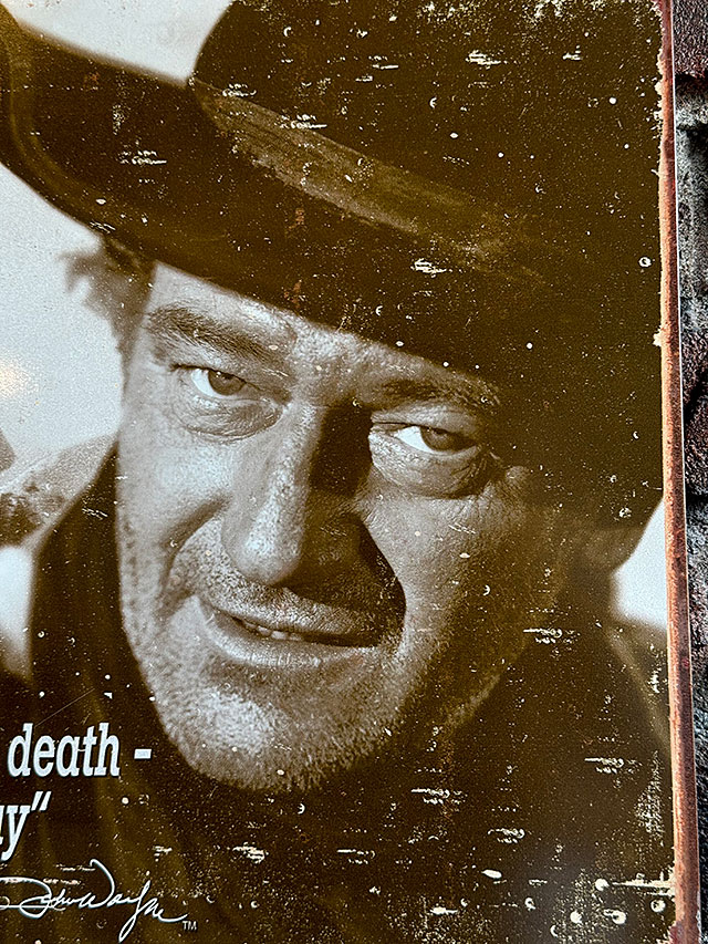 ジョン・ウェイン　ブリキ看板　（コラージュ） ■ アメリカ雑貨 アメリカン雑貨 |  | 02