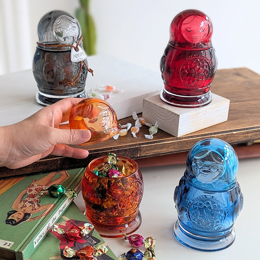トスダイス　マトリョーシカ　ジャー　ガラス製　（全4色セット） ■ アメリカン雑貨 アメリカ雑貨 |  | 05
