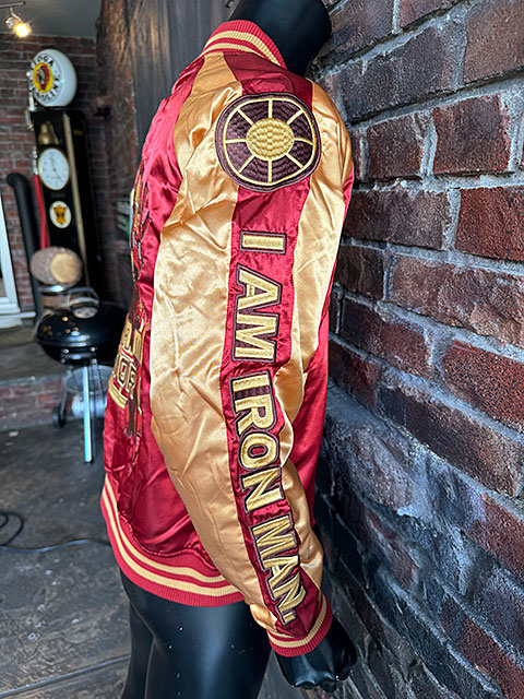 【希少】MARVEL アイアンマン スカジャン 刺繍入り アメコミ風 Lサイズ マーベル アイアンマン スカジャン Lサイズのみの展開 ユニセックス