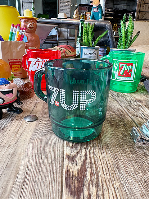 7UP セブンアップ スタッキングマグ （ジョージアグリーンクリア