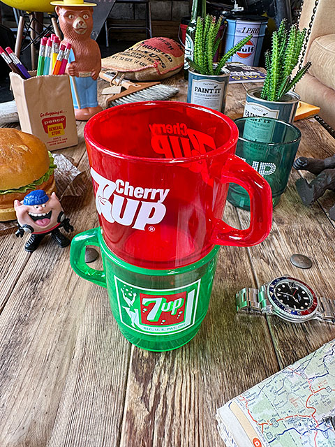 7UP セブンアップ スタッキングマグ （クリアレッド） 単品