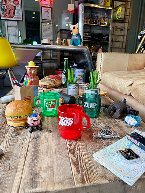 7UP セブンアップ スタッキングマグ （クリアレッド） 単品