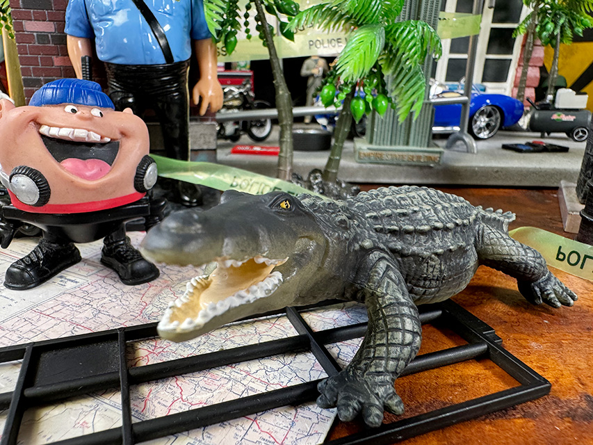 ワニ　フィギュア　Mサイズ　（クロコダイル）　爬虫類リアルフィギュア ■ アメリカン雑貨 アメリカ雑貨 |  | 02