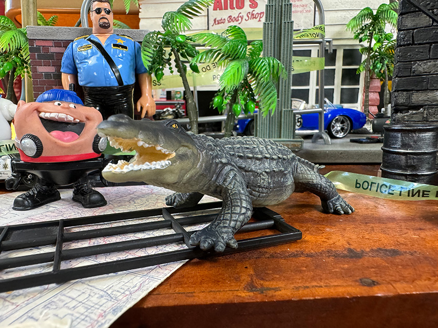 ワニ　フィギュア　Mサイズ　（クロコダイル）　爬虫類リアルフィギュア ■ アメリカン雑貨 アメリカ雑貨 |  | 07