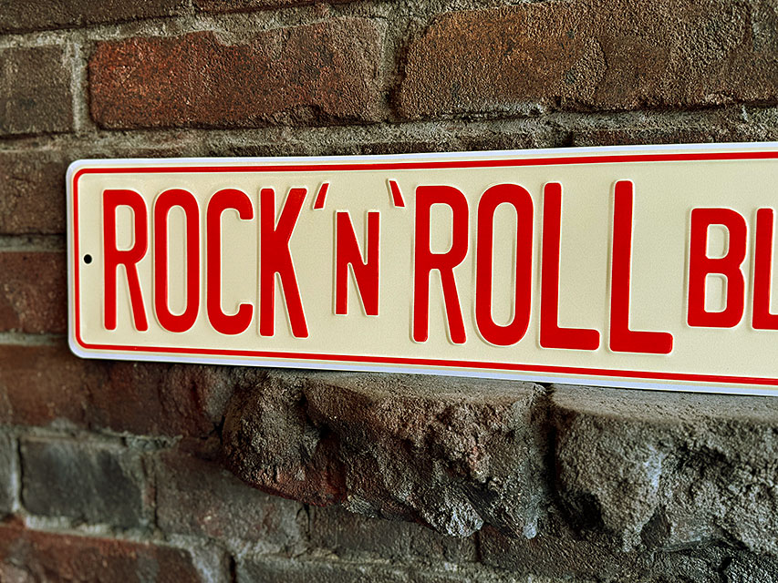 エルヴィス・プレスリー　ロックンロール　ストリートサイン　ブリキ看板 ■ アメリカン雑貨 アメリカ雑貨 |  | 02