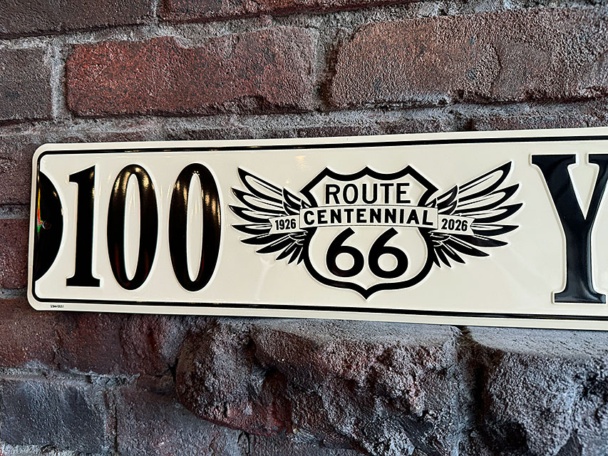 ルート66　100周年記念　ストリートサイン　ブリキ看板 ■ アメリカン雑貨 アメリカ雑貨 |  | 01