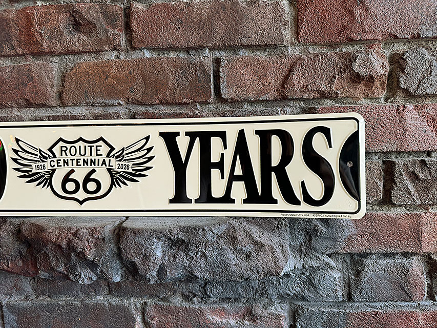 ルート66　100周年記念　ストリートサイン　ブリキ看板 ■ アメリカン雑貨 アメリカ雑貨 |  | 02