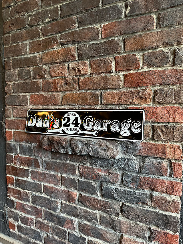 お父さんのガレージ　24時間営業　ストリートサイン　ブリキ看板 ■ アメリカン雑貨 アメリカ雑貨 |  | 03