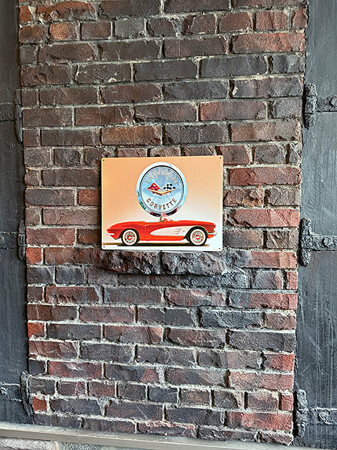 1958年　シボレー　コルベット C1　＆　エンブレム　ブリキ看板 ■ アメリカン雑貨 アメリカ雑貨 |  | 02