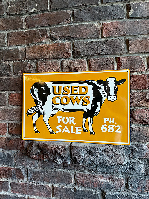 牛の看板 USED COWS FOR SALE...の詳細画像3