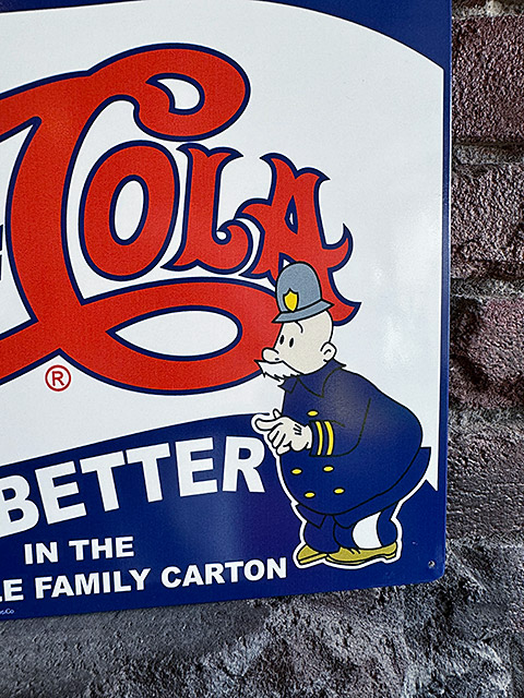 ペプシコーラ　ポリスマン　ピート　ブリキ看板　（BIGGER-BETTER） ■ アメリカン雑貨 アメリカ雑貨 |  | 02