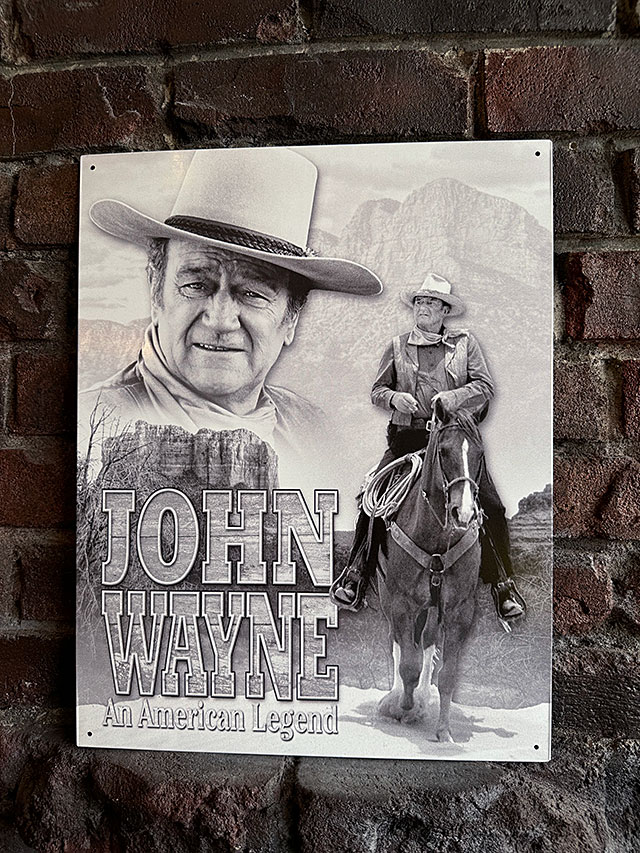 ジョン・ウェイン　ブリキ看板　（AMERICAN LEGEND） ■ アメリカン雑貨 アメリカ雑貨 | 
