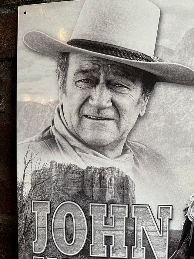 ジョン・ウェイン　ブリキ看板　（AMERICAN LEGEND） ■ アメリカン雑貨 アメリカ雑貨 |  | 01