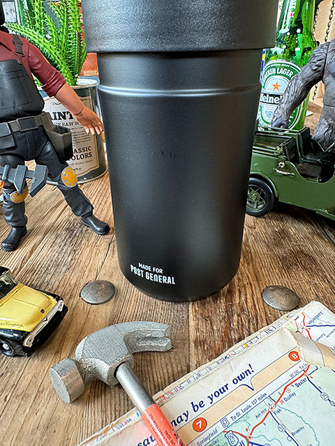 ポストジェネラル　ダブルウォール　保冷　保温　ペットボトルホルダー　500ml〜650ml　（ブラック）　真空断熱2重構造　ステンレス製 |  | 02