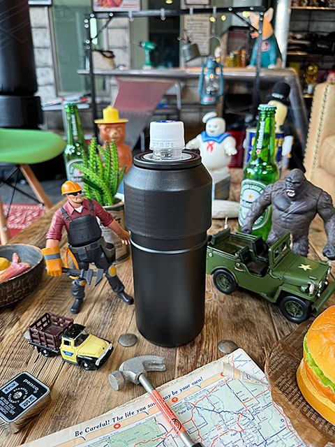 ポストジェネラル　ダブルウォール　保冷　保温　ペットボトルホルダー　500ml〜650ml　（ブラック）　真空断熱2重構造　ステンレス製 |  | 03