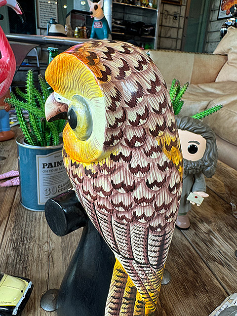 幸せを呼ぶ鳥　フクロウ　木彫り人形　ウッドカービング ■ アメリカン雑貨 アメリカ雑貨 |  | 05