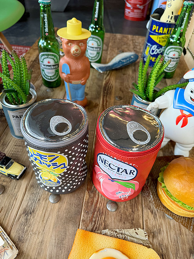 アンティーク缶製ドラム 赤白ストライプ 美術品・アンティーク・コレクション アンティーク缶製ドラム 赤白