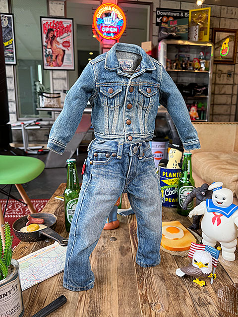 アライヤン ミニチュア ジーンズ ＆ Gジャン （淡色/上下2点セット