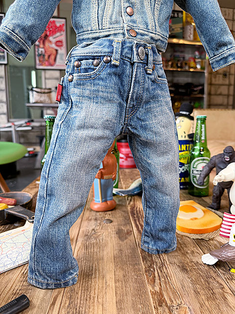 アライヤン ミニチュア ジーンズ ＆ Gジャン （淡色/上下2点セット