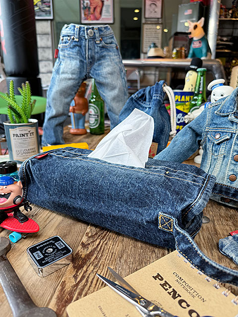 アライヤン　デニム　ティッシュカバー　岡山産デニム　MADE IN JAPAN　ティッシュケース ■ アメリカン雑貨 アメリカ雑貨 |  | 01