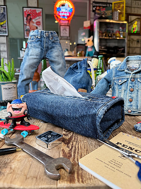 アライヤン　デニム　ティッシュカバー　岡山産デニム　MADE IN JAPAN　ティッシュケース ■ アメリカン雑貨 アメリカ雑貨 |  | 06