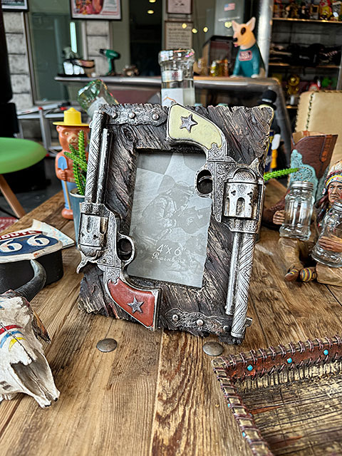 ダブルガン　フォトフレーム　ウエスタン　写真立て ■ アメリカン雑貨 アメリカ雑貨 | 