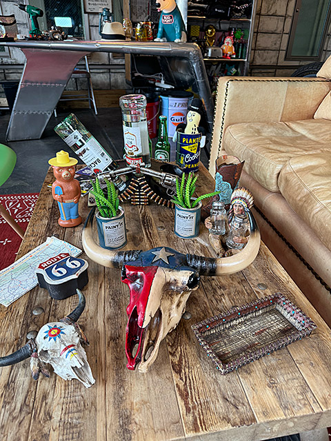 テキサスフラッグ カウスカル ウォールオブジェ ウエスタン 壁飾り