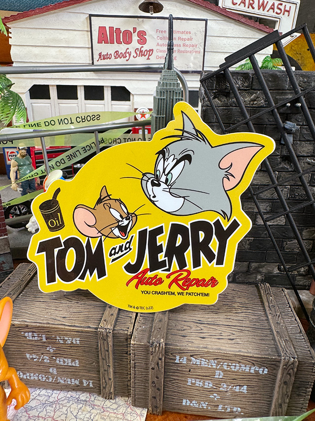 トムとジェリー　オフィシャル　ステッカー　（オートリペア） ■ アメリカン雑貨 アメリカ雑貨 | 